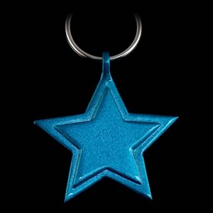 blue star keychain
